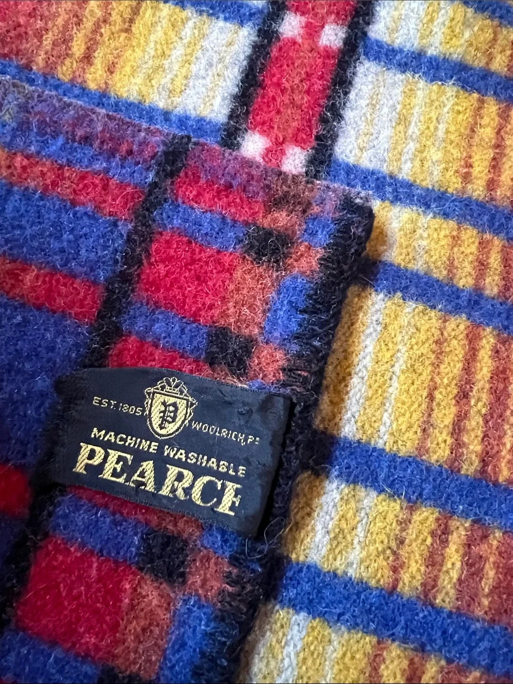 Pearce wool vintage Ralph Lauren home vibe Throw Blanket made in the USA